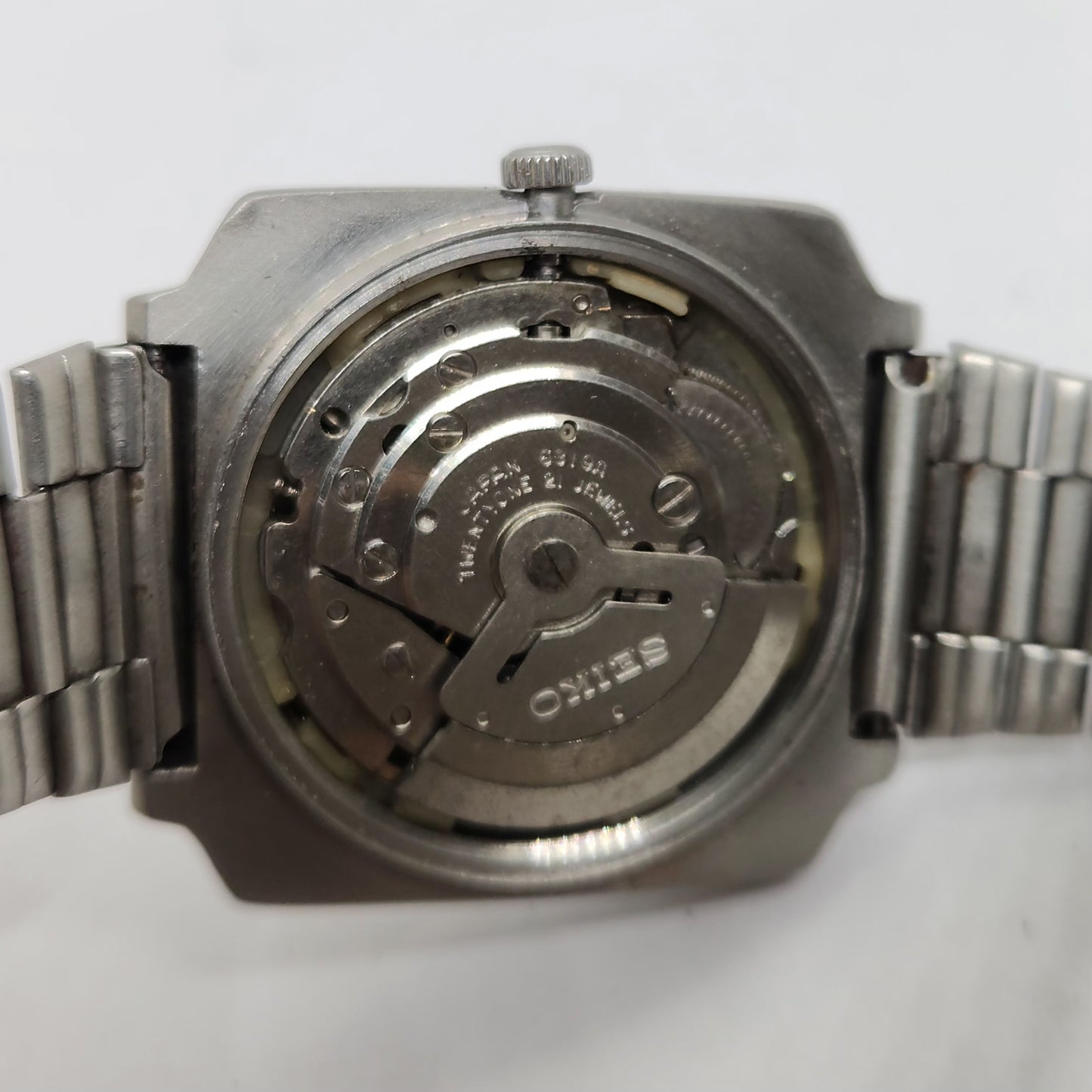 Vintage 1980 Original Seiko 5 Automatic 6319-602A Blue face 21 Jewels Day-Date Japanese Men's Wrist Watch OG127