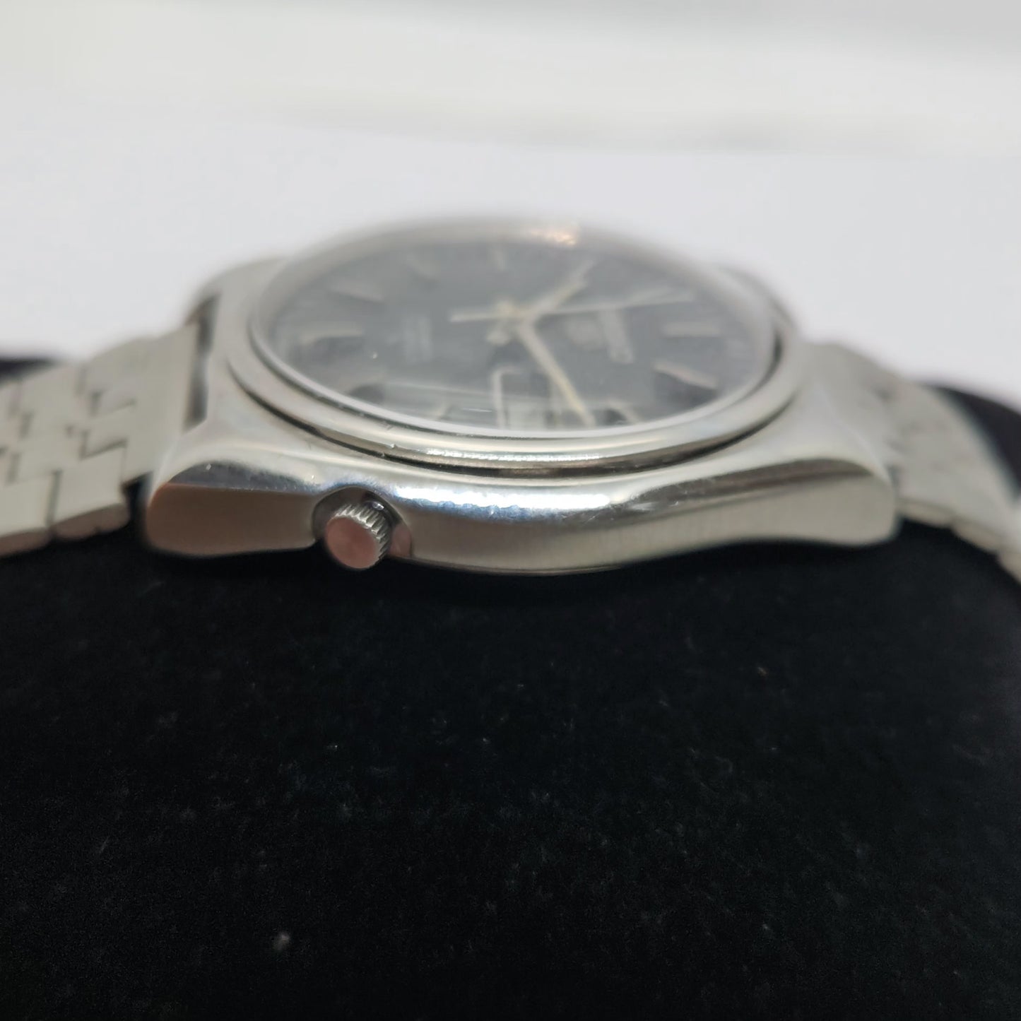 Vintage 1980 Original Seiko 5 Automatic 6119-8410 Black face 21 Jewels Day-Date Japanese Men's Wrist Watch OG129