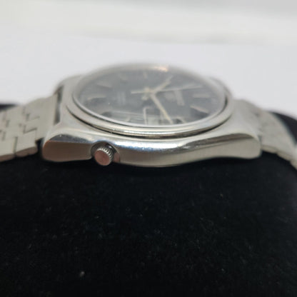 Vintage 1980 Original Seiko 5 Automatic 6119-8410 Black face 21 Jewels Day-Date Japanese Men's Wrist Watch OG129