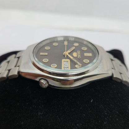 Vintage 1980 Original Seiko 5 Automatic 6309-7330 Brown face 17 Jewels Day-Date Japanese Men's Wrist Watch OG130