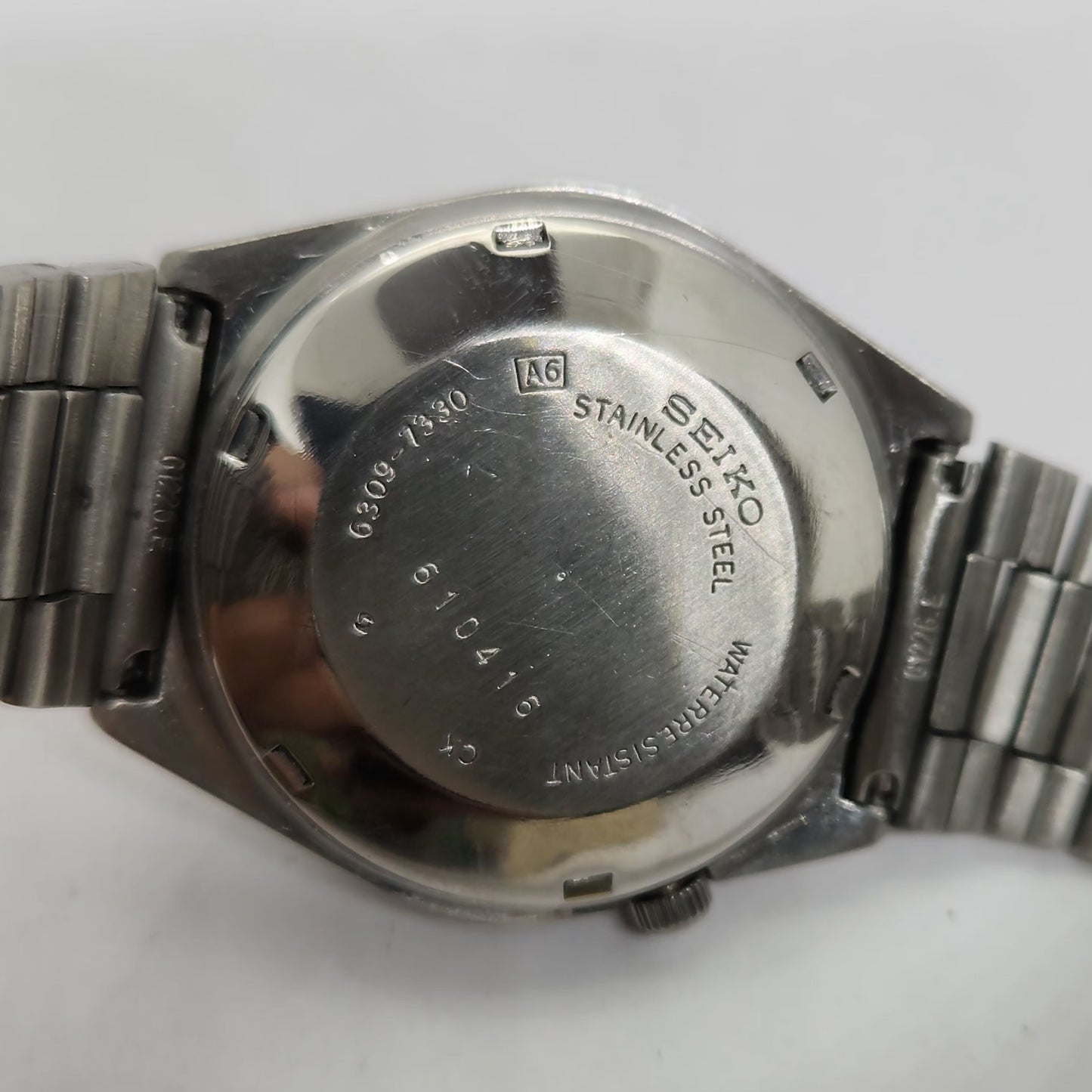 Vintage 1980 Original Seiko 5 Automatic 6309-7330 Brown face 17 Jewels Day-Date Japanese Men's Wrist Watch OG130