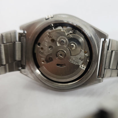 Vintage 1980 Original Seiko 5 Automatic 7009-876J Silver face 17 Jewels Day-Date Japanese Men's Wrist Watch OG131