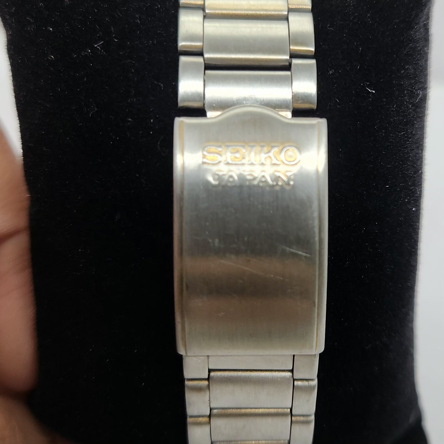 Vintage 1980 Original Seiko 5 Automatic 7S26 Golden face 21 Jewels Day-Date Japanese Men's Wrist Watch OG132