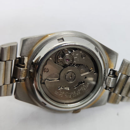 Vintage 1980 Original Seiko 5 Automatic 7S26 Golden face 21 Jewels Day-Date Japanese Men's Wrist Watch OG132