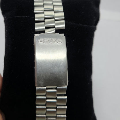 Vintage 1980 Original Seiko 5 Automatic 6119-7130 Black face 21 Jewels Day-Date Japanese Men's Wrist Watch OG134