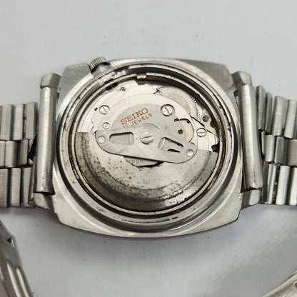 Vintage 1980 Original Seiko 5 Automatic 6119-7130 Black face 21 Jewels Day-Date Japanese Men's Wrist Watch OG134