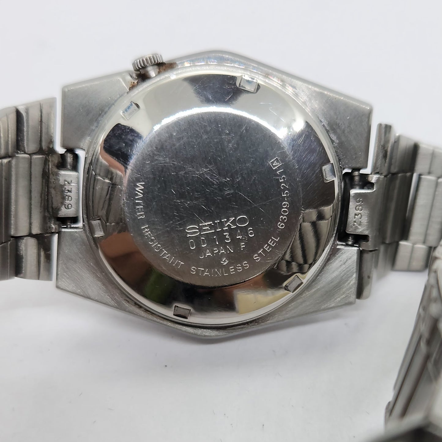 Vintage 1980 Original Seiko 5 Automatic 6309-5251 Black face 17 Jewels Day-Date Japanese Men's Wrist Watch OG140