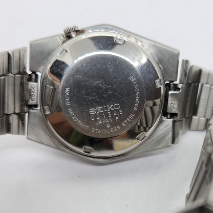 Vintage 1980 Original Seiko 5 Automatic 6309-5251 Black face 17 Jewels Day-Date Japanese Men's Wrist Watch OG140