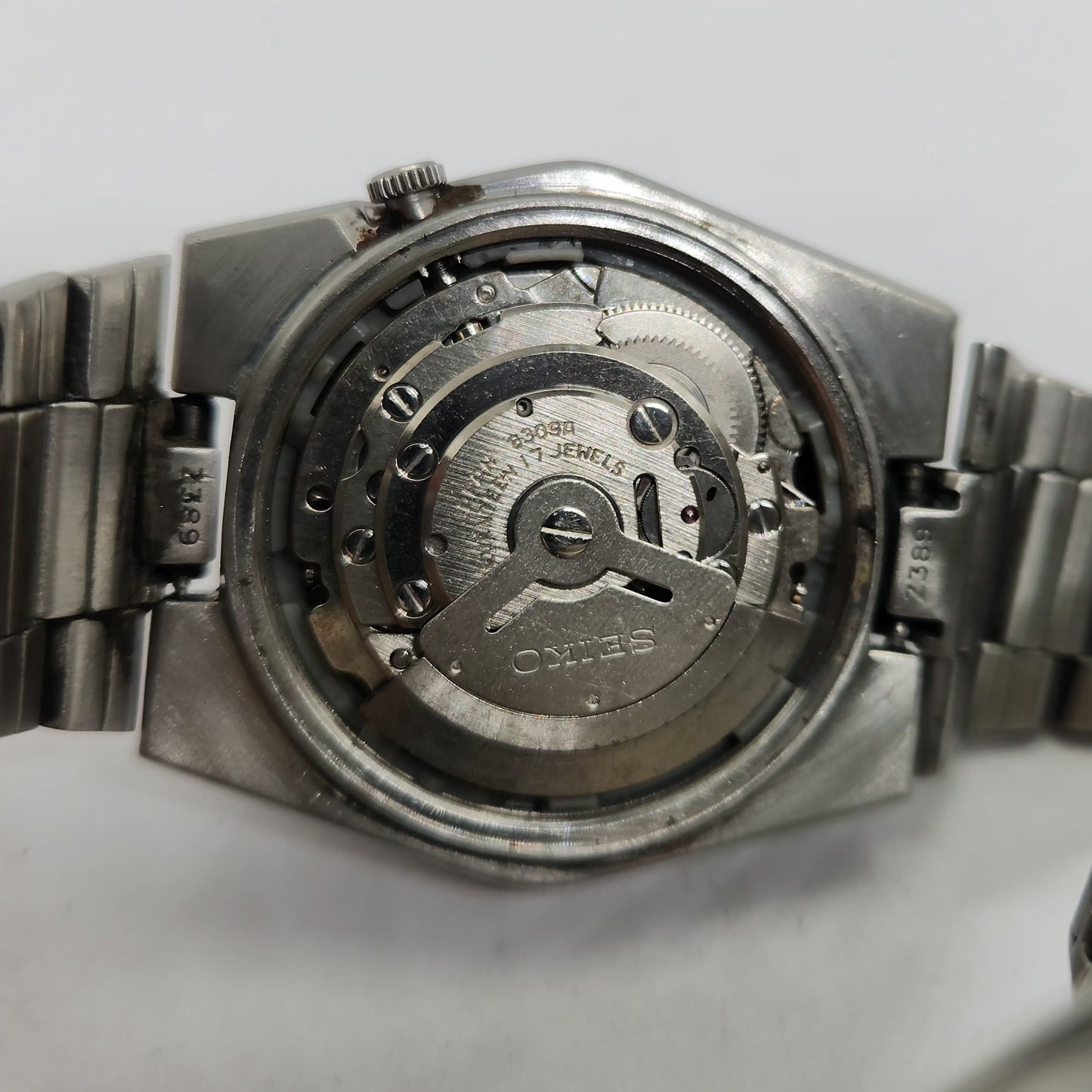 Vintage 1980 Original Seiko 5 Automatic 6309-5251 Black face 17 Jewels Day-Date Japanese Men's Wrist Watch OG140