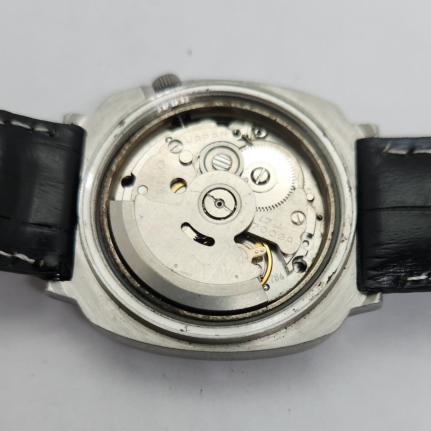 Vintage 1980 Original Seiko 5 Automatic 7009-511A Grey face 17 Jewels Day-Date Japanese Men's Wrist Watch OG142