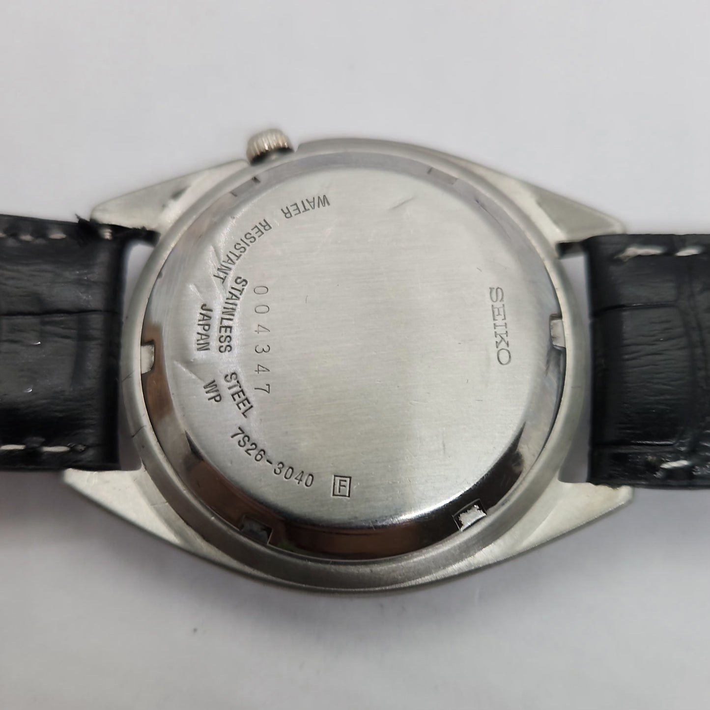 Vintage 1980 Original Seiko 5 Automatic 7s26-3040 Grey face 21 Jewels Day-Date Japanese Men's Wrist Watch OG143