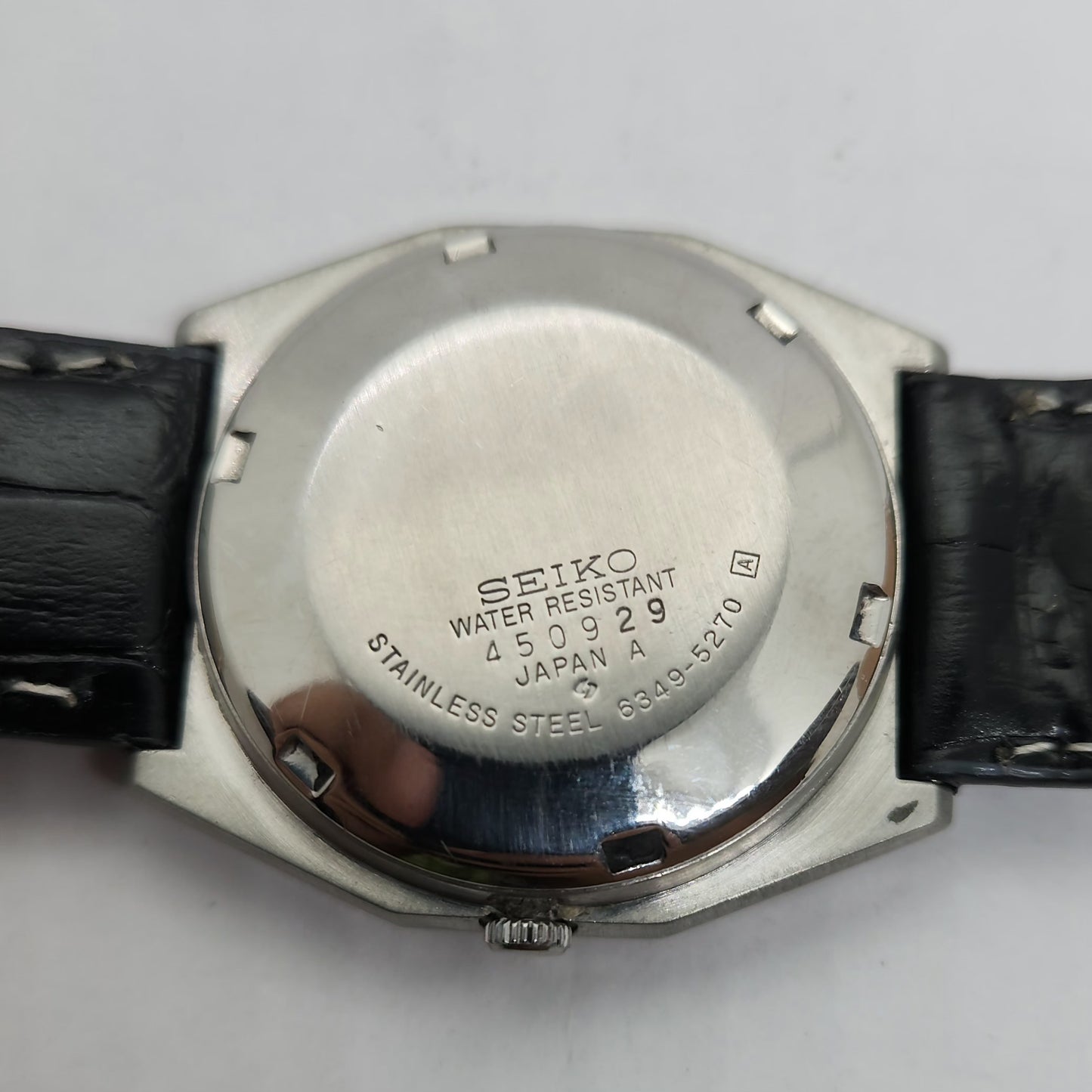 Vintage 1980 Original Seiko 5 Automatic 6349-5270 Brown face 23 Jewels Day-Date Japanese Men's Wrist Watch OG145