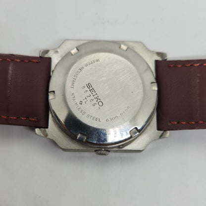 Vintage 1980 Original Seiko 5 Automatic 6309-8180 Black face 17 Jewels Day-Date Japanese Men's Wrist Watch OG146