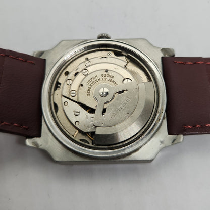 Vintage 1980 Original Seiko 5 Automatic 6309-8180 Black face 17 Jewels Day-Date Japanese Men's Wrist Watch OG146