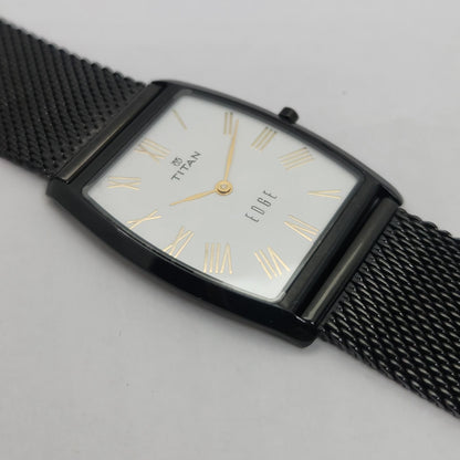 Original TITAN EDGE 1044YAB White Face 29MM Case Men's Watch OG154