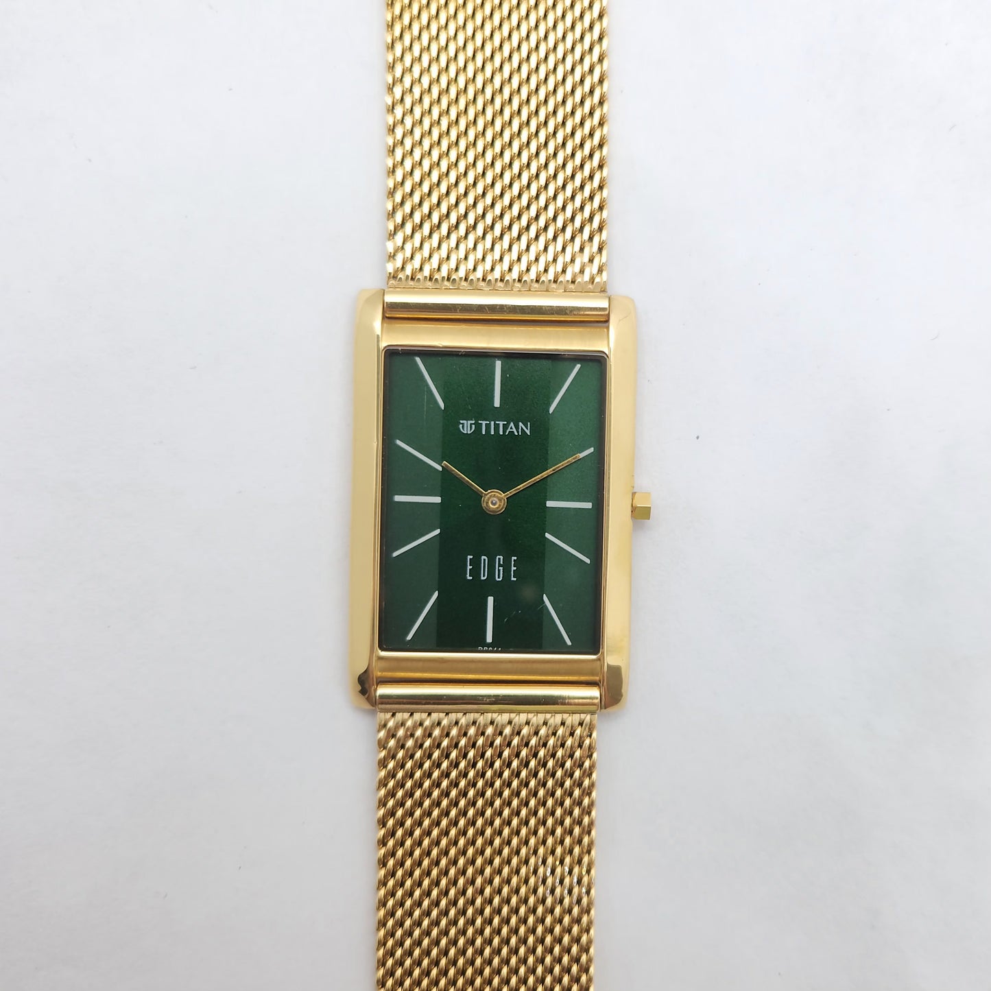 Original TITAN EDGE 1043YAB Golden Face 28MM Case Men's Watch OG155