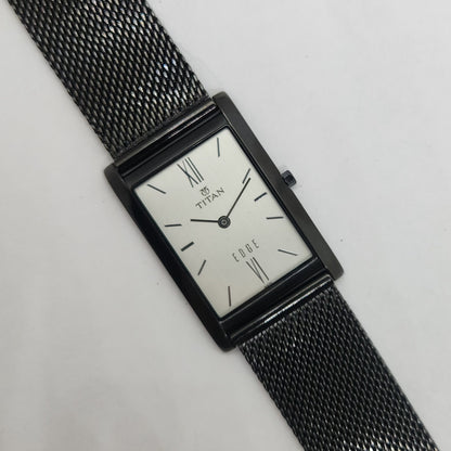 Original TITAN EDGE 1043NBA White Face 28MM Case Men's Wrist Watch OG156