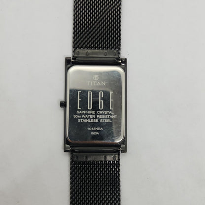 Original TITAN EDGE 1043NBA White Face 28MM Case Men's Wrist Watch OG156