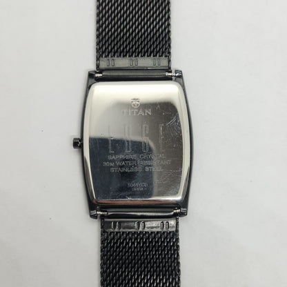Original TITAN EDGE 1044YCB Black Face 28MM Case Men's Wrist Watch OG161