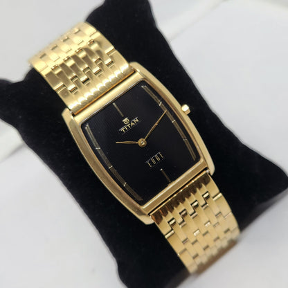 Original TITAN EDGE 1044YAB Black Face 29MM Case Men's Watch OG167