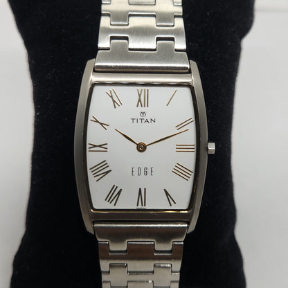 Original TITAN EDGE 1044YCB White Face 29MM Case Men's Wrist Watch OG165