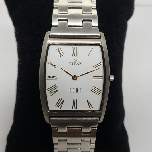 Original TITAN EDGE 1044YCB White Face 29MM Case Men's Wrist Watch OG165