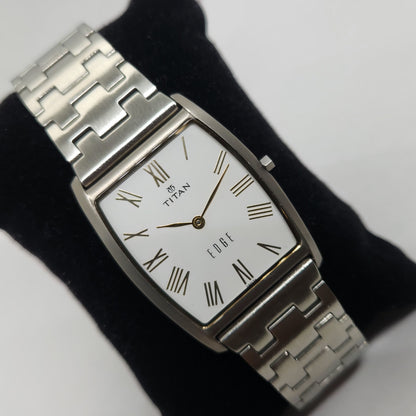 Original TITAN EDGE 1044YCB White Face 29MM Case Men's Wrist Watch OG165
