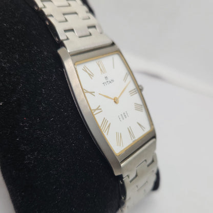 Original TITAN EDGE 1044YCB White Face 29MM Case Men's Wrist Watch OG165