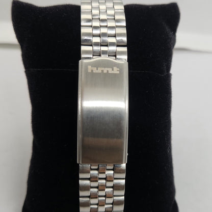 Vintage Original HMT Maurya Hand Winding 17 Jewels Silver Face Jubilee Bracelet Men's Wrist Watch OG170