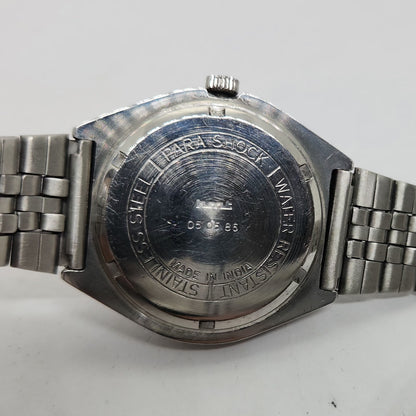 Vintage Original HMT Maurya Hand Winding 17 Jewels Silver Face Jubilee Bracelet Men's Wrist Watch OG170