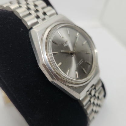 Vintage Original HMT Shreyas Hand Winding 17 Jewels Silver Face Jubilee Bracelet Date Men's Wrist Watch OG171