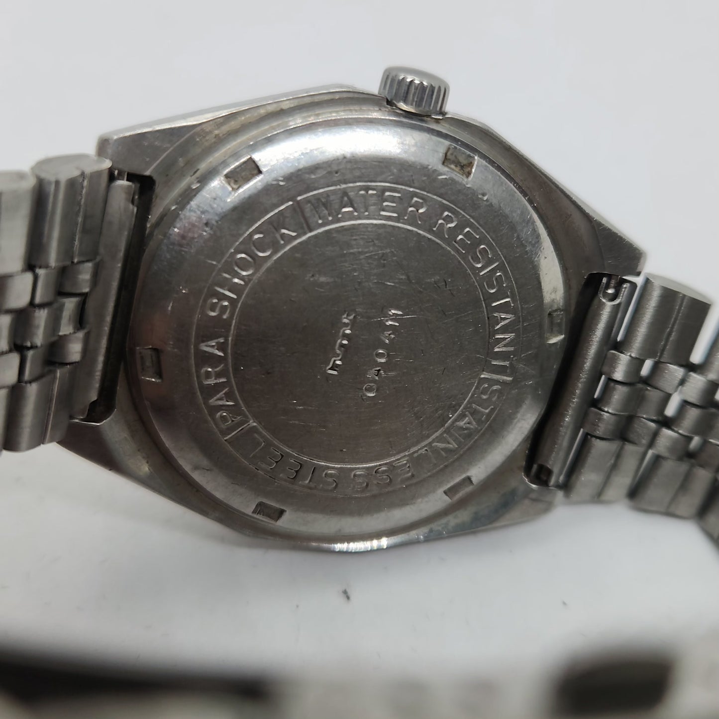 Vintage Original HMT Shreyas Hand Winding 17 Jewels Silver Face Jubilee Bracelet Date Men's Wrist Watch OG171
