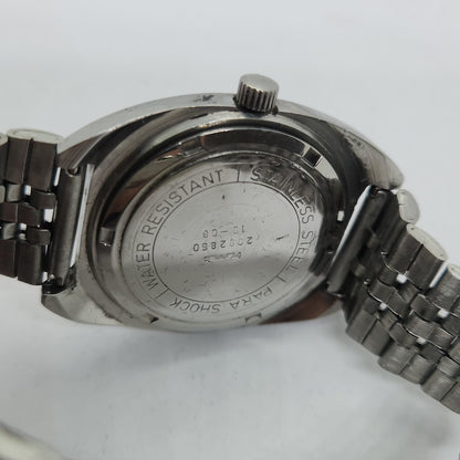 Vintage Original HMT Avinash Hand Winding 17 Jewels Silver Face Jubilee Bracelet Men's Wrist Watch OG172