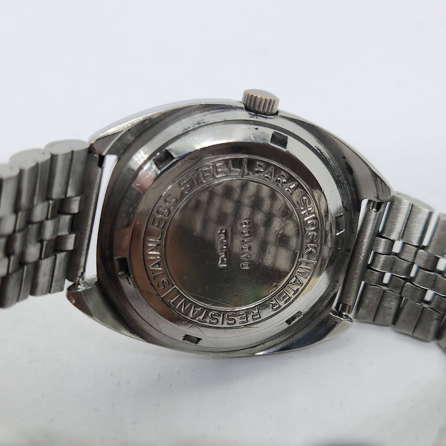 Vintage Original HMT Maurya Hand Winding 17 Jewels Gold Face Jubilee Bracelet Men's Wrist Watch OG173