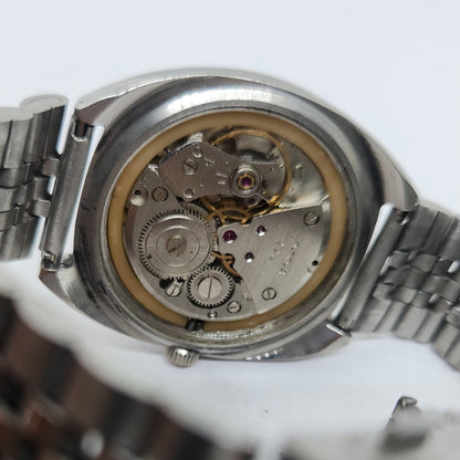 Vintage Original HMT Maurya Hand Winding 17 Jewels Gold Face Jubilee Bracelet Men's Wrist Watch OG173
