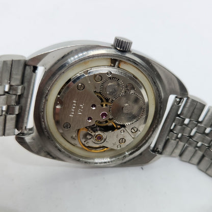 Vintage Original HMT Kohinoor Hand Winding 17 Jewels Gold Face Jubilee Bracelet Men's Wrist Watch OG174