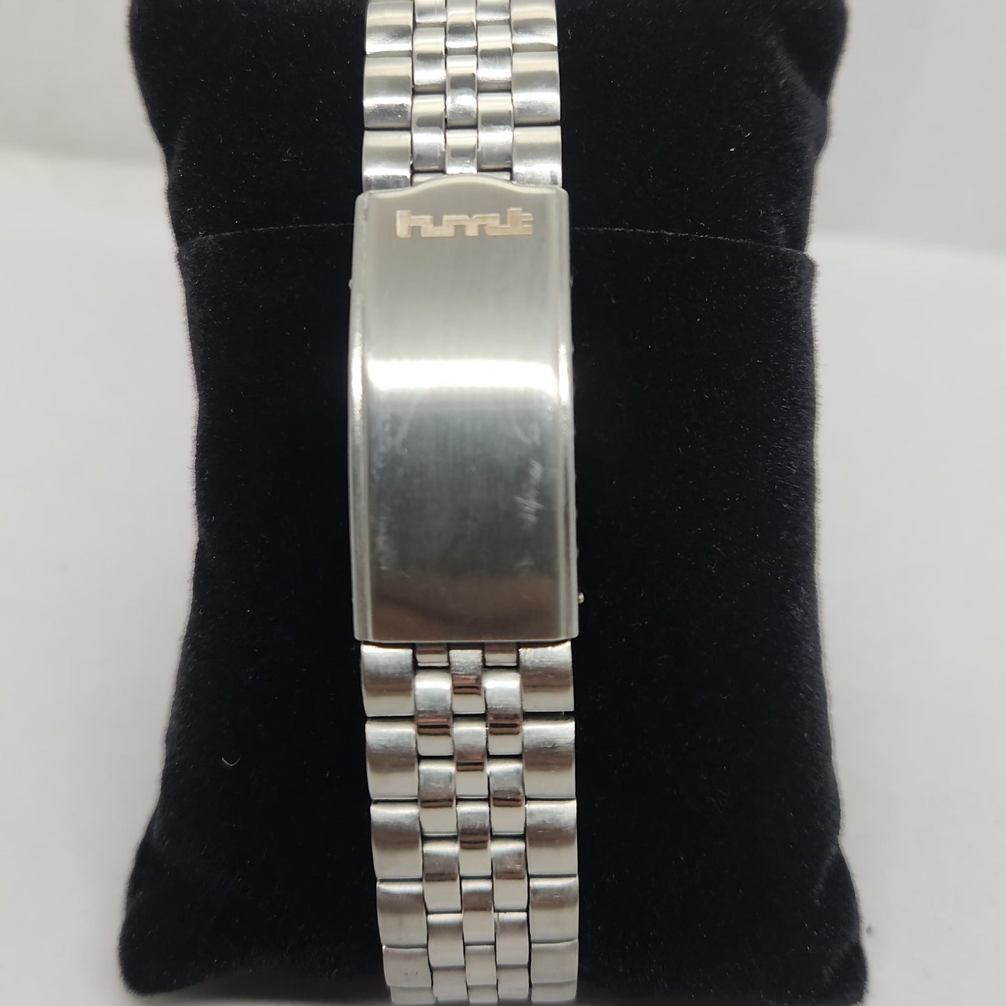Vintage Original HMT Arjun Hand Winding 17 Jewels Black Face Jubilee Bracelet Men's Wrist Watch OG176