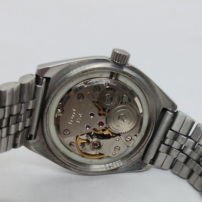 Vintage Original HMT Arjun Hand Winding 17 Jewels Black Face Jubilee Bracelet Men's Wrist Watch OG176