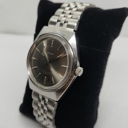 Vintage Original HMT Shreyas Hand Winding 17 Jewels Silver Face Jubilee Bracelet Date Men's Wrist Watch OG177