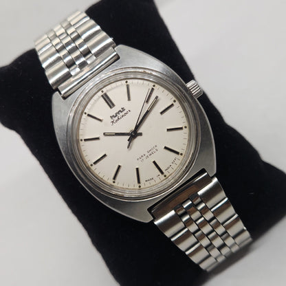 Vintage Original HMT Kohinoor Hand Winding 17 Jewels White Face Jubilee Bracelet Date Men's Wrist Watch OG178