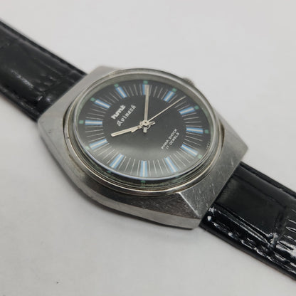 Vintage Original HMT Avinash Hand Winding 17 Jewels Black Face Men's Wrist Watch OG182