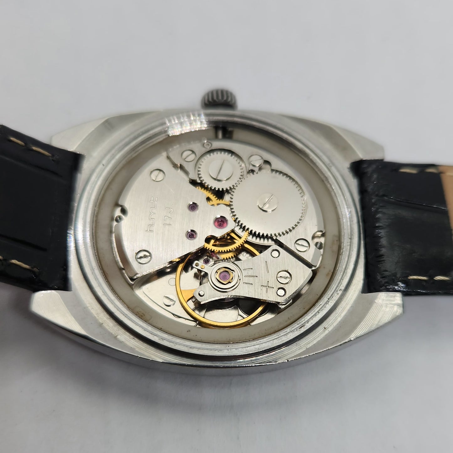 Vintage Original HMT Vijay Hand Winding 17 Jewels Brown Face Men's Wrist Watch OG183