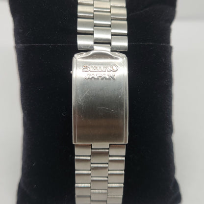 Vintage 1980 Original Seiko 5 Automatic 7009-8210 Black face 17 Jewels Day-Date Japanese Men's Wrist Watch OG198