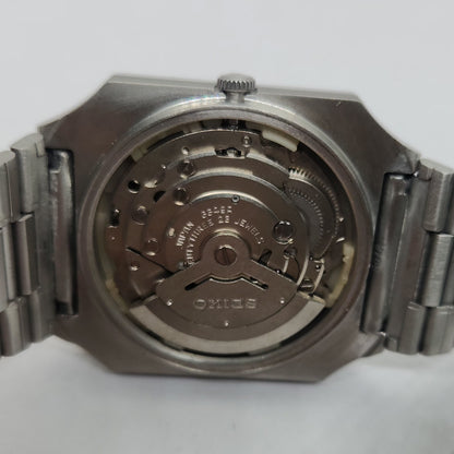 Vintage 1980 Original Seiko 5 Automatic 6349-5230 Black face 23 Jewels Day-Date Japanese Men's Wrist Watch OG199