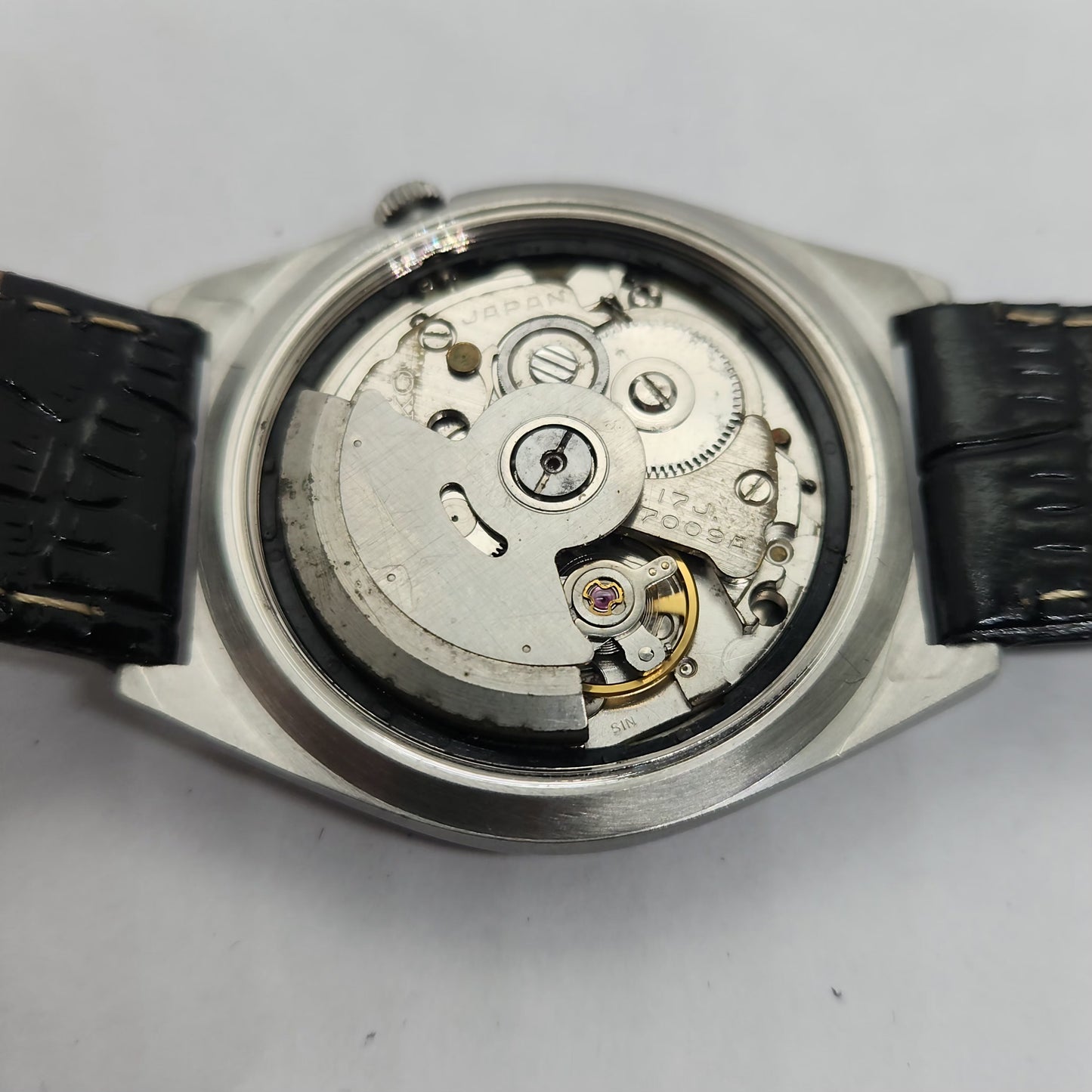 Vintage 1980 Original Seiko 5 Automatic 7009-3140 White face 17 Jewels Day-Date Japanese Men's Wrist Watch OG202