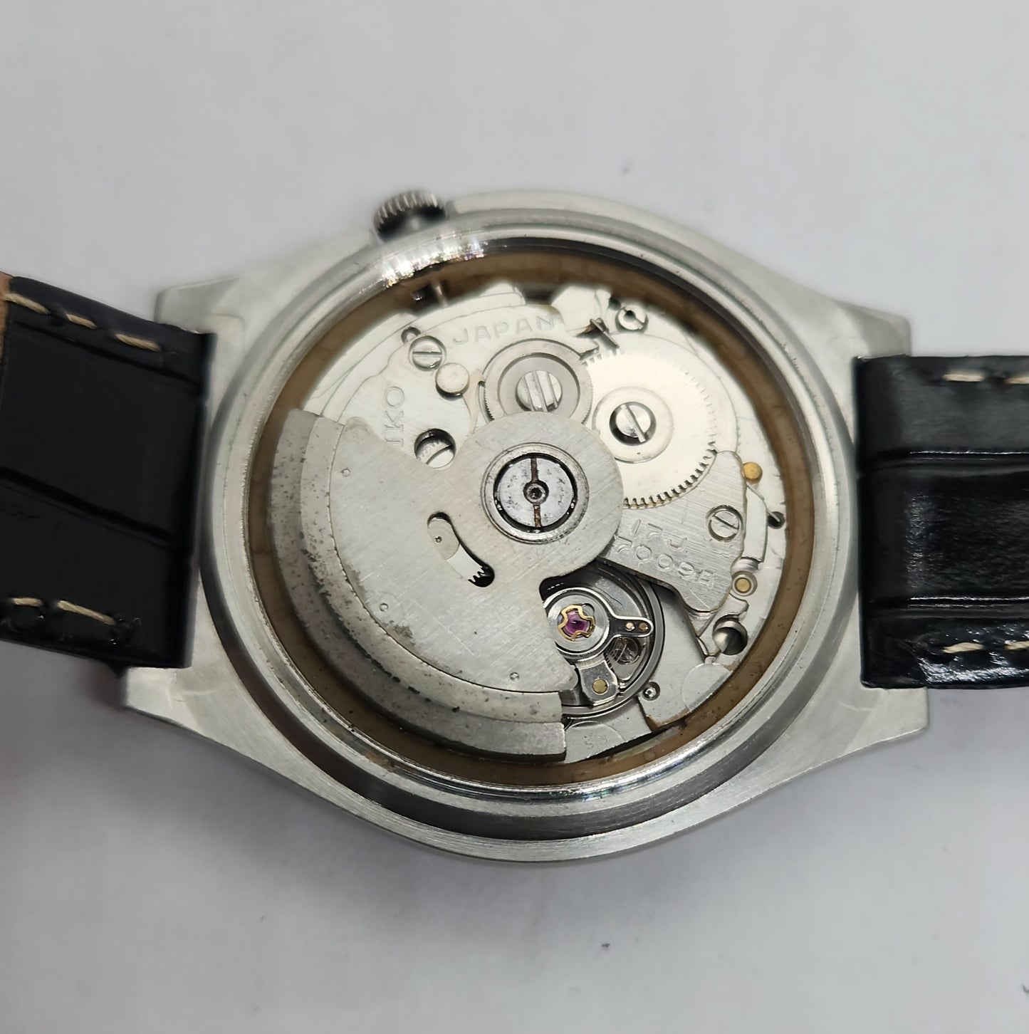 Vintage 1980 Original Seiko 5 Automatic 7009-3170 White face 21 Jewels Day-Date Japanese Men's Wrist Watch OG203