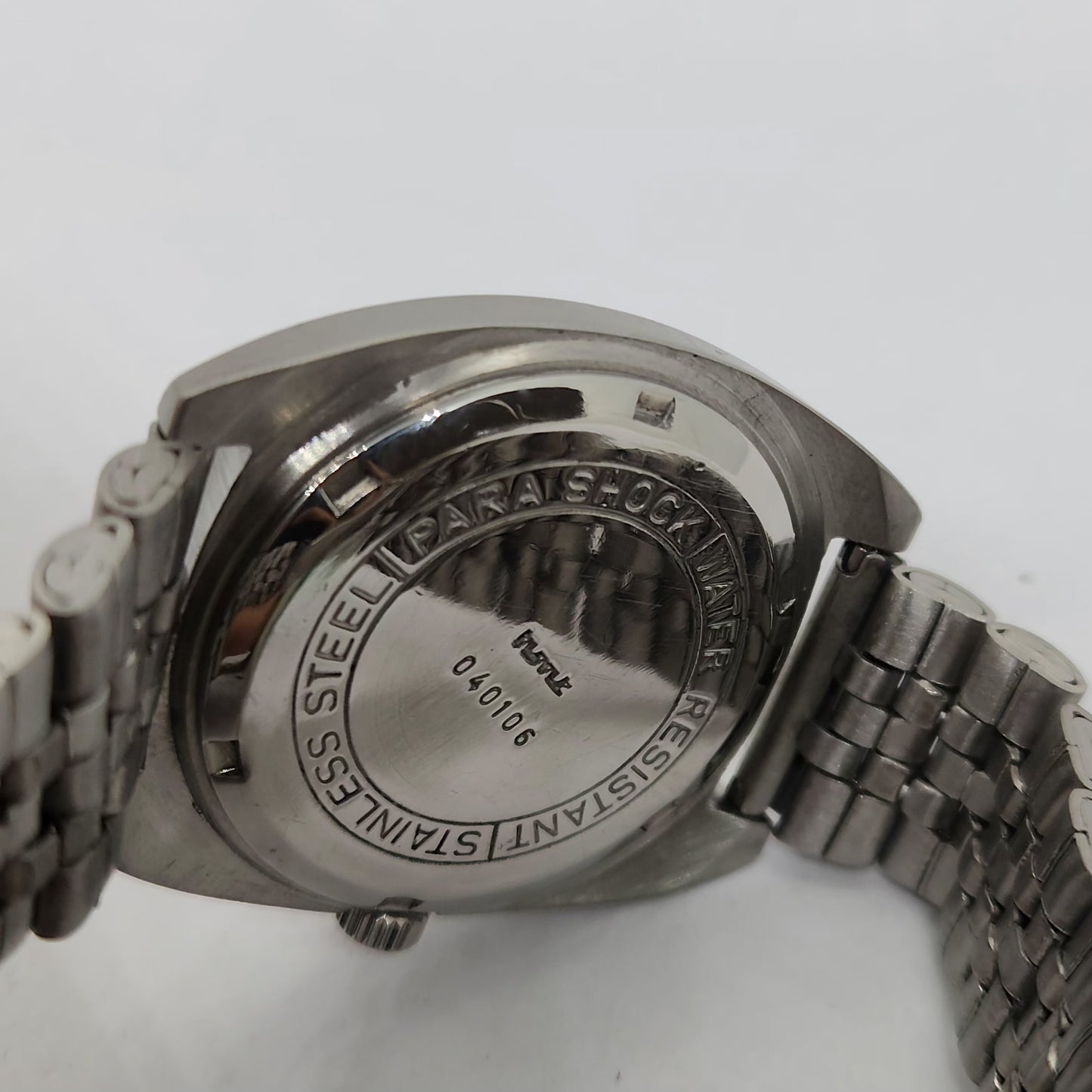 Vintage Original HMT Vijay Hand Winding 17 Jewels Silver Face Jubilee Bracelet Men's Wrist Watch OG207