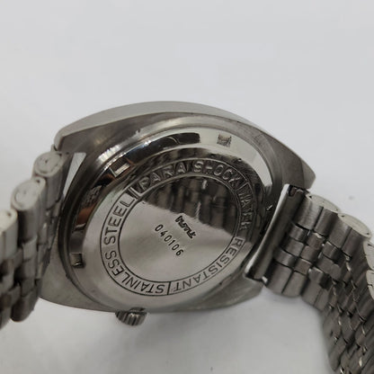 Vintage Original HMT Vijay Hand Winding 17 Jewels Silver Face Jubilee Bracelet Men's Wrist Watch OG207