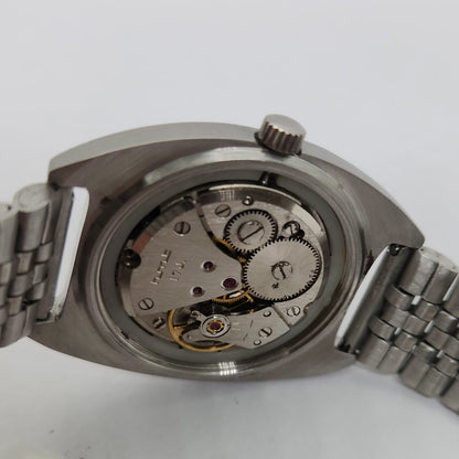 Vintage Original HMT Vijay Hand Winding 17 Jewels Silver Face Jubilee Bracelet Men's Wrist Watch OG207