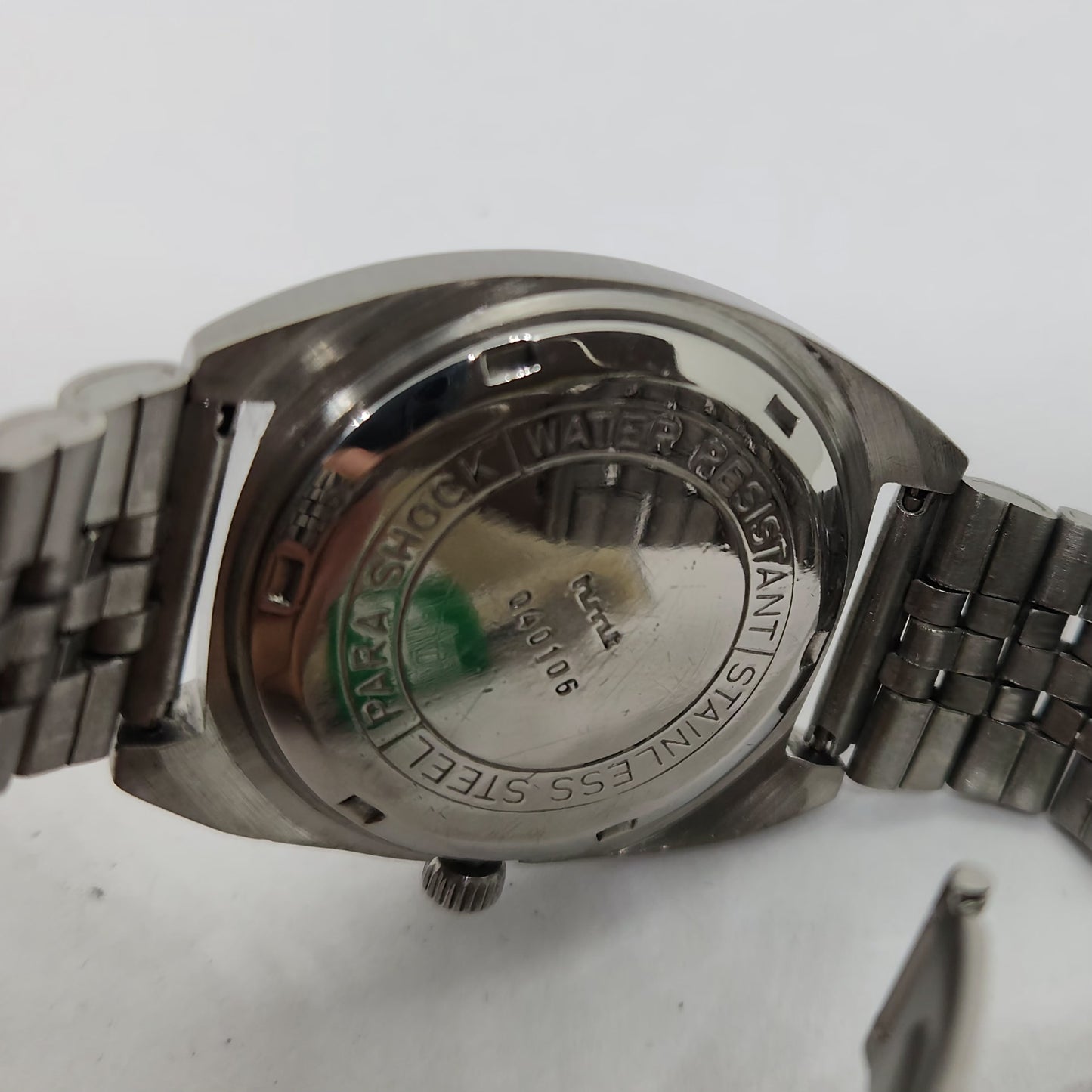 Vintage Original HMT Vijay Hand Winding 17 Jewels Silver Face Jubilee Bracelet Men's Wrist Watch OG209